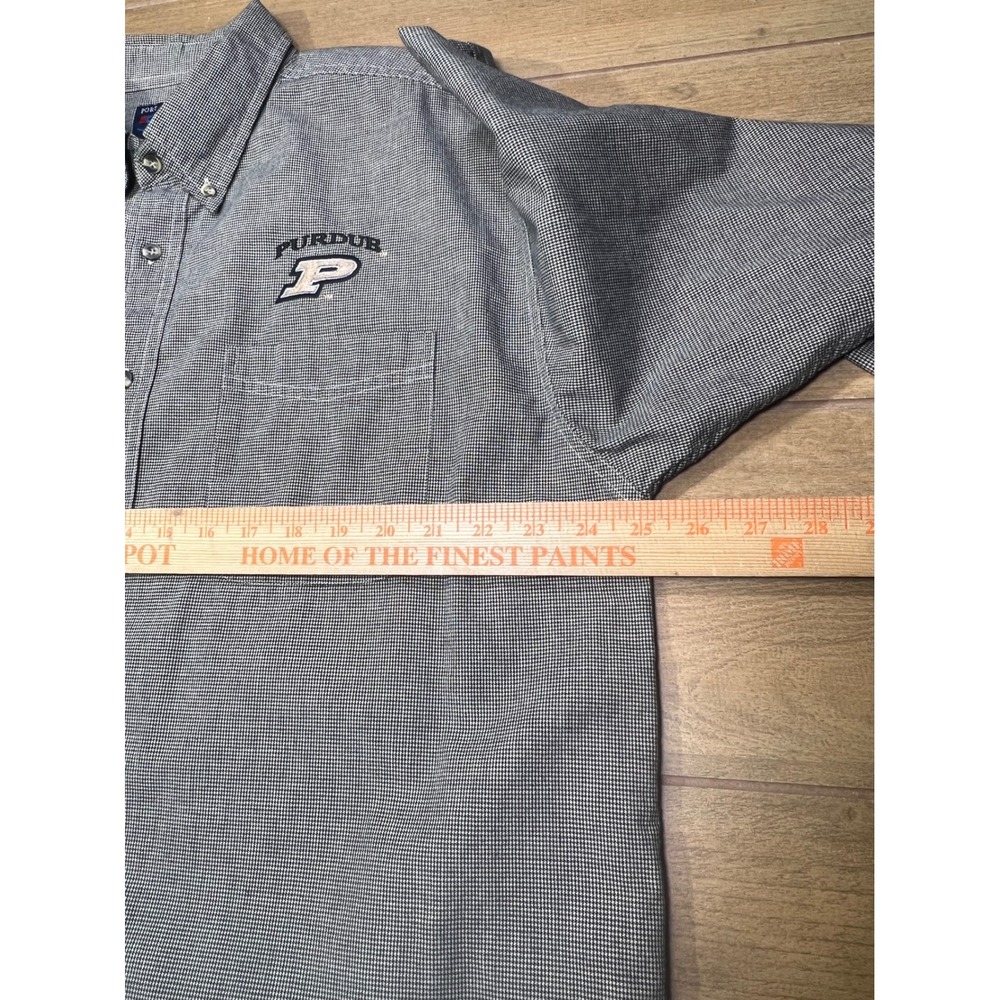 Port Authority on tour Purdue Boilermakers Button Down Shirt Mens XL vintage‎ - Picture 6 of 9